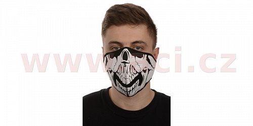 maska neoprenová Skull, EMERZE (černá/bílá)